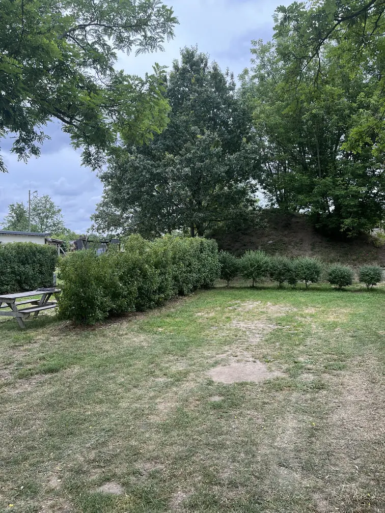 Stanowiska dla kamperów z dostępem do zieleni i prądu